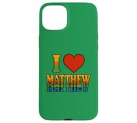 I Love Matthew Bold Romantic Heart Design for Sweethearts Case for iPhone 15 Plus