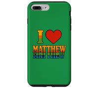 I Love Matthew Bold Romantic Heart Design for Sweethearts Case for iPhone 7 Plus/8 Plus