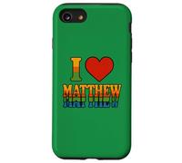 I Love Matthew Bold Romantic Heart Design for Sweethearts Case for iPhone SE (2020) / 7/8