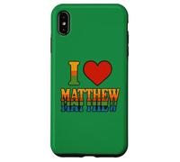 I Love Matthew Bold Romantic Heart Design for Sweethearts Case for iPhone XS Max