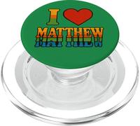 I Love Matthew Bold Romantic Heart Design for Sweethearts PopSockets PopGrip for MagSafe