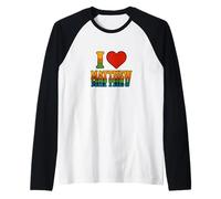 I Love Matthew Bold Romantic Heart Design for Sweethearts Raglan Baseball Tee
