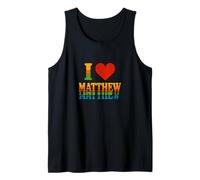 I Love Matthew Bold Romantic Heart Design for Sweethearts Tank Top