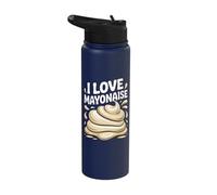 I Love Mayonaise Fun Bold Statement Stainless Steel Insulated Water Bottle