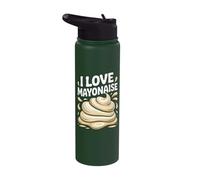 I Love Mayonaise Fun Bold Statement Stainless Steel Insulated Water Bottle