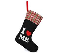 I Love Me Personalised Christmas Stocking Sequin Color Changing Xmas Tree Hanging Party Decor