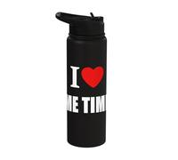 I Love Me Time for Men Women and Students Stainless Steel Insulated Water Bottle