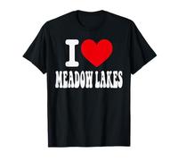 I Love Meadow Lakes Alaska Heart Souvenir AK City Pride T-Shirt
