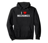 I Love Mechanics - Heart - Distressed Pullover Hoodie