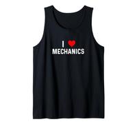 I Love Mechanics - Heart - Distressed Tank Top