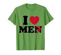 I Love Men Without The N, I Love Myself Funny Sarcastic T-Shirt, Men, Grass Green, Medium
