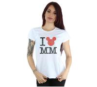 I Love Mickey Mouse Cotton T-Shirt Disney White S