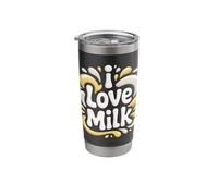 I Love Milk Enthusiast Bold Statement Stainless Steel Insulated Tumbler