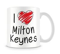 I Love Milton Keynes Personalised Mug - Add Photo - Customised Cup Gift