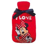 I Love Minnie Hot Water Bottle-Disney Minnie Mouse Hot Water Bottle & Cover Set 2LTR