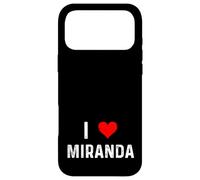 I Love Miranda - Heart - Distressed Case for iPhone 17 Pro Max