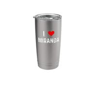 I Love Miranda - Heart - Distressed Stainless Steel Insulated Tumbler