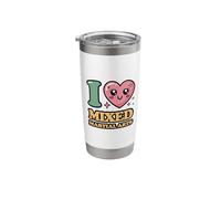 I Love Mixed Martial Arts Stainless Steel Insulated Tumbler