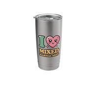 I Love Mixed Martial Arts Stainless Steel Insulated Tumbler