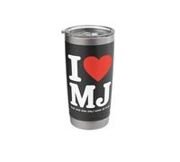 I Love MJ The One and Only King Stainless Steel Insulated Tumbler