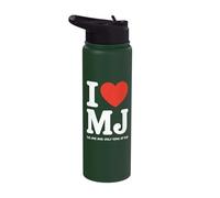 I Love MJ The One and Only King Stainless Steel Insulated Water Bottle