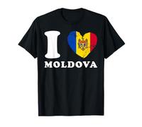 I Love Moldova - Heart Flag Moldova T-Shirt
