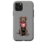 I Love Mom Chocolate Labrador Retriever Dog Mother's Day Case for iPhone 11 Pro