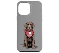 I Love Mom Chocolate Labrador Retriever Dog Mother's Day Case for iPhone 13 Pro Max