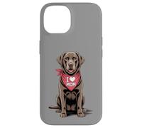I Love Mom Chocolate Labrador Retriever Dog Mother's Day Case for iPhone 14