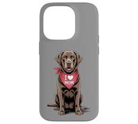 I Love Mom Chocolate Labrador Retriever Dog Mother's Day Case for iPhone 14 Pro