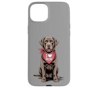 I Love Mom Chocolate Labrador Retriever Dog Mother's Day Case for iPhone 15 Plus