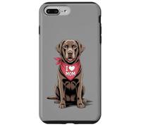 I Love Mom Chocolate Labrador Retriever Dog Mother's Day Case for iPhone 7 Plus/8 Plus