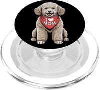 I Love Mom Poodle Lover Dog Mother's Day PopSockets PopGrip for MagSafe