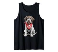 I Love Mom Wirehaired Pointing Griffon Lover Dog Mothers Day Tank Top
