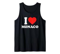 I Love Monaco Vacation Monte Carlo French Riviera Travel Tank Top