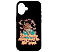 I love money money loves me that simple black woman melanin Case for iPhone 16