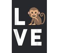 I Love Monkeys Funny Monkey Lover Kids Cute: Task notebook, Daily notebook, A5 size