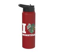 I Love Monstera Stainless Steel Insulated Water Bottle