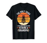 I love more than bees being a Grandpa Beekeeper T-Shirt