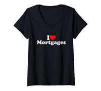 I Love Mortgages V-Neck T-Shirt