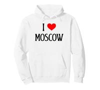 I Love Moscow Russia Russian Family Holiday Travel Souvenir Pullover Hoodie