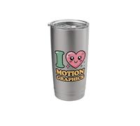 I Love Motion Graphics Stainless Steel Insulated Tumbler