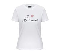 I Love Mr Armani ASV Print Stretch Jersey T-shirt S