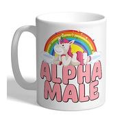 I Love Mugs - Alpha Male - Unicorn Rainbow - Mug, Ceramic, 11fl.oz.