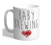 I Love Mugs - Baby Brewing - Pregnant - Mug, Ceramic, 11fl.oz.