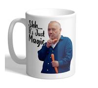 I Love Mugs - Bob Mortimer - Shh It's Just Magic - Funny Comedian Quote, TV Mug, Ceramic, 11fl.oz.