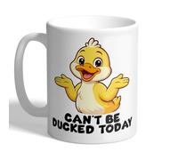 I Love Mugs - Can't Be Ducked Today - Funny Duck Coffee Mug, Ceramic, 11fl.oz.