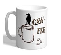 I Love Mugs - Caw-fee - Crow Coffee - Pun Bird Watching Mug, Ceramic, 11fl.oz.
