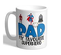 I Love Mugs - Dad - My Favourite Superhero - Mug, Ceramic, 11fl.oz.