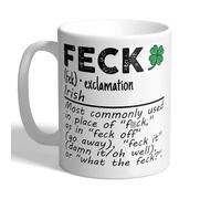 I Love Mugs - Feck - Funny Irish Word Definition Mug, Ceramic, 11fl.oz.